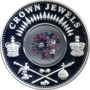 Cook Islands Dollar Crown Jewels 2002 Proof KM# 396 CROWN JEWELS coin reverse Cook Islands Dollar Crown Jewels 2002 Proof KM# 396 CROWN JEWELS coin reverse