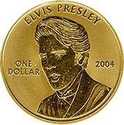 Cook Islands One Dollar Elvis Presley 2004 KM# 1148 ELVIS PRESLEY ONE DOLLAR 2004 coin reverse Cook Islands One Dollar Elvis Presley 2004 KM# 1148 ELVIS PRESLEY ONE DOLLAR 2004 coin reverse