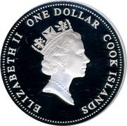 Cook Islands Dollar 85th Birthday of Pope John Paul II 2005 Proof KM# 1177 ELIZABETH II ONE DOLLAR COOK ISLANDS RDM coin obverse Cook Islands Dollar 85th Birthday of Pope John Paul II 2005 Proof KM# 1177 ELIZABETH II ONE DOLLAR COOK ISLANDS RDM coin obverse