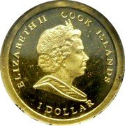 Cook Islands Dollar King Henry V 2008 Proof KM# 1208 ELIZABETH II COOK ISLANDS 1 DOLLAR coin obverse Cook Islands Dollar King Henry V 2008 Proof KM# 1208 ELIZABETH II COOK ISLANDS 1 DOLLAR coin obverse
