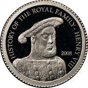 Cook Islands Dollar King Henry VIII 2008 Proof KM# 1209a HISTORY OF THE ROYAL FAMILY HENRY VIII 2008 coin reverse Cook Islands Dollar King Henry VIII 2008 Proof KM# 1209a HISTORY OF THE ROYAL FAMILY HENRY VIII 2008 coin reverse