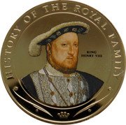 Cook Islands Dollar King Henry VIII 2009 KM# 1231 HISTORY OF THE ROYAL FAMILY KING HENRY VIII coin reverse Cook Islands Dollar King Henry VIII 2009 KM# 1231 HISTORY OF THE ROYAL FAMILY KING HENRY VIII coin reverse