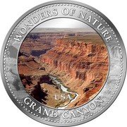 Cook Islands Dollar Grand Canyon 2009 KM# 1480 WONDERS OF NATURE USA GRAND CANYON coin reverse Cook Islands Dollar Grand Canyon 2009 KM# 1480 WONDERS OF NATURE USA GRAND CANYON coin reverse