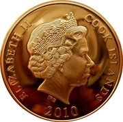 Cook Islands Dollar Elizabeth II Memorial of the Battle of the Peoples 2010 KM# 1574 ELIZABETH II COOK ISLANDS 2009 coin obverse Cook Islands Dollar Elizabeth II Memorial of the Battle of the Peoples 2010 KM# 1574 ELIZABETH II COOK ISLANDS 2009 coin obverse