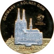 Cook Islands Dollar Elizabeth II Cathedral of Cologne 2010 KM# 1573 GERMANY KOLNER DOM WORLD MONUMENTS 1 DOLLAR coin reverse Cook Islands Dollar Elizabeth II Cathedral of Cologne 2010 KM# 1573 GERMANY KOLNER DOM WORLD MONUMENTS 1 DOLLAR coin reverse