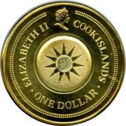 Cook Islands One Dollar Capricorn ND Proof KM# 434a ELIZABETH II COOK ISLANDS ONE DOLLAR coin obverse Cook Islands One Dollar Capricorn ND Proof KM# 434a ELIZABETH II COOK ISLANDS ONE DOLLAR coin obverse