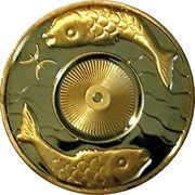 Cook Islands Dollar Pisces ND Proof KM# 435a coin reverse Cook Islands Dollar Pisces ND Proof KM# 435a coin reverse