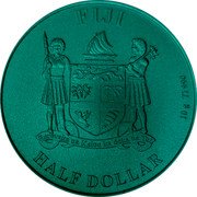 Fiji Half Dollar Bridge Titan RT 2019  KM# 751 FIJI REREVAKA NA KALOU LEA DOKA UA TUI HALF DOLLAR 10G TI 990 coin obverse Fiji Half Dollar Bridge Titan RT 2019  KM# 751 FIJI REREVAKA NA KALOU LEA DOKA UA TUI HALF DOLLAR 10G TI 990 coin obverse