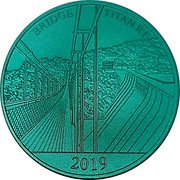 Fiji Half Dollar Bridge Titan RT 2019  KM# 751 BRIDGE TITAN RT 2019 coin reverse Fiji Half Dollar Bridge Titan RT 2019  KM# 751 BRIDGE TITAN RT 2019 coin reverse