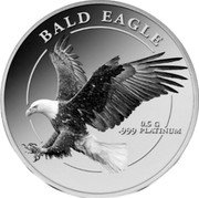 Fiji 1 Dollar (Bald Eagle) BALD EAGLE 0.5 G .999 PLATINUM coin reverse Fiji 1 Dollar (Bald Eagle) BALD EAGLE 0.5 G .999 PLATINUM coin reverse