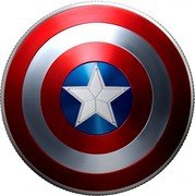 Fiji 1 Dollar (Captain America Shield)  coin reverse Fiji 1 Dollar (Captain America Shield)  coin reverse