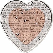 Fiji 1 Dollar Celebration of Love 2018 Proof I LOVE YOU... coin reverse