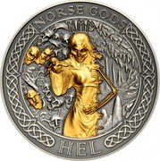 Cook Islands 1 Dollar Elizabeth II Hel 2023 In Sets only HEL NORSE GODS HMI coin reverse