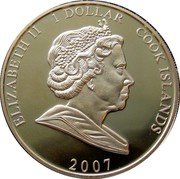 Cook Islands 1 Dollar Diamond Wedding Anniversary. Arrival at the Abbey 2007 Proof IRB 1 DOLLAR ELIZABETH II COOK ISLANDS 2007 coin obverse Cook Islands 1 Dollar Diamond Wedding Anniversary. Arrival at the Abbey 2007 Proof IRB 1 DOLLAR ELIZABETH II COOK ISLANDS 2007 coin obverse