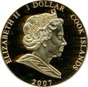 Cook Islands 1 Dollar (Diamond Wedding Anniversary) IRB1 DOLLAR ELIZABETH II COOK ISLANDS 2007 coin obverse Cook Islands 1 Dollar (Diamond Wedding Anniversary) IRB1 DOLLAR ELIZABETH II COOK ISLANDS 2007 coin obverse
