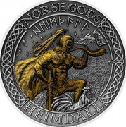 Cook Islands 1 Dollar (Heidmall) HEIMDALL NORSE GODS coin reverse Cook Islands 1 Dollar (Heidmall) HEIMDALL NORSE GODS coin reverse