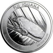 Fiji 1 Dollar Iguana 2016 FIJI IGUANA FIJIAN CRESTED IGUANA 2016 1 TROY OZ 999 FINE SILVER coin reverse Fiji 1 Dollar Iguana 2016 FIJI IGUANA FIJIAN CRESTED IGUANA 2016 1 TROY OZ 999 FINE SILVER coin reverse