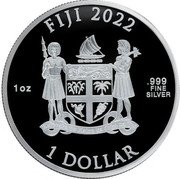Fiji 1 Dollar (Marvel. Spider-Man) FIJI 2022 REREVAKA NA KALOU KA DOKA NA TUI 1 OZ .999 FINE SILVER 1 DOLLAR coin obverse Fiji 1 Dollar (Marvel. Spider-Man) FIJI 2022 REREVAKA NA KALOU KA DOKA NA TUI 1 OZ .999 FINE SILVER 1 DOLLAR coin obverse