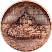 Cook Islands 1 Dollar Mont-Saint-Michel 1000th Anniversary 2023 MONT SAINT MICHEL 1023 - 2023 coin reverse Cook Islands 1 Dollar Mont-Saint-Michel 1000th Anniversary 2023 MONT SAINT MICHEL 1023 - 2023 coin reverse