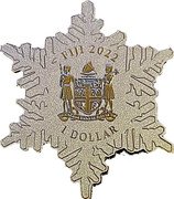 Fiji 1 Dollar Snowflake 2022  KM# 1058 FIJI 2022 1 DOLLAR coin obverse Fiji 1 Dollar Snowflake 2022  KM# 1058 FIJI 2022 1 DOLLAR coin obverse