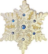 Fiji 1 Dollar Snowflake 2022  KM# 1058 coin reverse Fiji 1 Dollar Snowflake 2022  KM# 1058 coin reverse