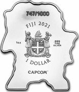 Fiji 1 Dollar Streetfighter. Chun-Li 2021Â Proof 0/1000 FIJI 2021 1OZ .999 FINE SILVER 1 DOLLAR CAPCOM coin obverse Fiji 1 Dollar Streetfighter. Chun-Li 2021Â Proof 0/1000 FIJI 2021 1OZ .999 FINE SILVER 1 DOLLAR CAPCOM coin obverse