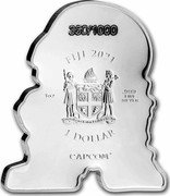 Fiji 1 Dollar Streetfighter. Ken Masters 2021Â Proof 0/1000 FIJI 2021 1OZ .999 FINE SILVER 1 DOLLAR CAPCOM coin obverse Fiji 1 Dollar Streetfighter. Ken Masters 2021Â Proof 0/1000 FIJI 2021 1OZ .999 FINE SILVER 1 DOLLAR CAPCOM coin obverse