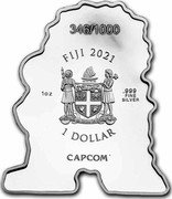 Fiji 1 Dollar Streetfighter. Ryu 2021Â Proof 0/1000 FIJI 2021 1OZ .999 FINE SILVER 1 DOLLAR CAPCOM coin obverse Fiji 1 Dollar Streetfighter. Ryu 2021Â Proof 0/1000 FIJI 2021 1OZ .999 FINE SILVER 1 DOLLAR CAPCOM coin obverse