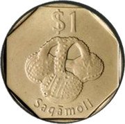 Fiji 1 Dollar Vokai. Coloured 2012 KM# 336a FIJI VOKAI 2012 coin obverse Fiji 1 Dollar Vokai. Coloured 2012 KM# 336a FIJI VOKAI 2012 coin obverse