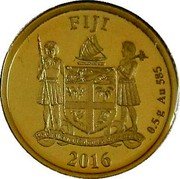 Fiji 1 Dollar Wolfgang Amadeus Mozart 2016 FIJI 0.5 G AU 585 2016 coin obverse Fiji 1 Dollar Wolfgang Amadeus Mozart 2016 FIJI 0.5 G AU 585 2016 coin obverse