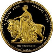 Cook Islands Ten Dollars Queen Victoria 2003 Proof KM# 453 DIRIGE DEUS GRESSUS MEOS MDCCCXXXIX W WYON R A coin reverse