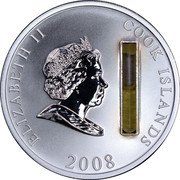 Cook Islands 10 Dollars John Davison Rockefeller Sr. 2008 Proof KM# 635 ELIZABETH II COOK ISLANDS 2008 coin obverse Cook Islands 10 Dollars John Davison Rockefeller Sr. 2008 Proof KM# 635 ELIZABETH II COOK ISLANDS 2008 coin obverse