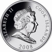 Cook Islands 10 Dollars Henry Ford 2008 Proof KM# 634 ELIZABETH II COOK ISLANDS 2008 coin obverse Cook Islands 10 Dollars Henry Ford 2008 Proof KM# 634 ELIZABETH II COOK ISLANDS 2008 coin obverse
