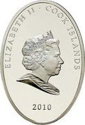 Cook Islands 10 Dollars Burj Khalifa 2010 KM# 1547 ELIZABETH II COOK ISLANDS 2010 coin obverse