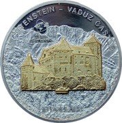 Cook Islands 10 Dollars Liechtenstein. Vaduz Castle 2010 KM# 1550 LIECHTENSTEIN VADUZ CASTLE WORLD MONUMENTS 10 DOLLARS coin reverse