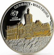 Cook Islands 10 Dollars Wartburg 2010 KM# 1545 GERMANY WARTBURG WORLD MONUMENTS 10 DOLLARS coin reverse