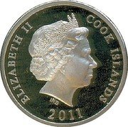 Cook Islands 10 Dollars Ancient Coins of Lydia 2011 Proof KM# 1538 ELIZABETH II COOK ISLANDS 2011 coin obverse Cook Islands 10 Dollars Ancient Coins of Lydia 2011 Proof KM# 1538 ELIZABETH II COOK ISLANDS 2011 coin obverse