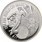 Cook Islands 10 Dollars FIFA World Cup Brasil 2012 Proof KM# 1588 2014 FIFA WORLD CUP BRAZIL™ 10$ coin reverse Cook Islands 10 Dollars FIFA World Cup Brasil 2012 Proof KM# 1588 2014 FIFA WORLD CUP BRAZIL™ 10$ coin reverse