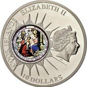 Cook Islands 10 Dollars Church of St. Catherine 2012 Prooflike KM# 1647 COOK ISLANDS ELIZABETH II IRB 10 DOLLARS coin obverse Cook Islands 10 Dollars Church of St. Catherine 2012 Prooflike KM# 1647 COOK ISLANDS ELIZABETH II IRB 10 DOLLARS coin obverse