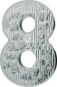 Fiji 10 Dollars (40th Anniversary of the First Silver Panda) GIANT PANDA 40TH ANNIV. 1 KG .999 FINE SILVER coin reverse Fiji 10 Dollars (40th Anniversary of the First Silver Panda) GIANT PANDA 40TH ANNIV. 1 KG .999 FINE SILVER coin reverse
