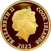 Cook Islands 10 Dollars (Charles III Peter Rabbit) ELIZABETH II COOK ISLANDS IRB 2023 coin obverse