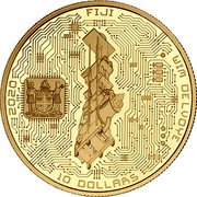 Fiji 10 Dollars Cloaca. Wim Delvoye 2020  Proof 2020 FIJI WIM DELVOYE 10 DOLLARS coin obverse Fiji 10 Dollars Cloaca. Wim Delvoye 2020  Proof 2020 FIJI WIM DELVOYE 10 DOLLARS coin obverse
