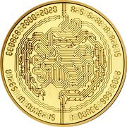 Fiji 10 Dollars Cloaca. Wim Delvoye 2020  Proof CLOACA 2000-2020 1 OUNCE 999 GOLD coin reverse Fiji 10 Dollars Cloaca. Wim Delvoye 2020  Proof CLOACA 2000-2020 1 OUNCE 999 GOLD coin reverse