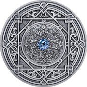 Fiji 10 Dollars Mandala Art. Moresque 2018   coin reverse