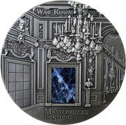Fiji 10 Dollars (War Room Versalles) MASTERPIECES IN STONE WAR ROOM coin reverse