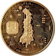 Fiji 10 Dollars Wim Delvoye. Cloaca 2020  Proof FIJI 10 DOLLARS coin obverse Fiji 10 Dollars Wim Delvoye. Cloaca 2020  Proof FIJI 10 DOLLARS coin obverse