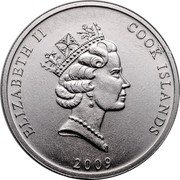 Cook Islands 100 Dollars Bounty 2010 KM# 737 ELIZABETH II COOK ISLANDS 2009 coin obverse Cook Islands 100 Dollars Bounty 2010 KM# 737 ELIZABETH II COOK ISLANDS 2009 coin obverse
