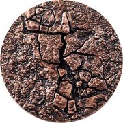 Fiji 2 Dollars (Cataclysms. Earthquake) EARTHQUAKE CATACLYSMS coin reverse