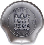 Fiji 2 Dollars Seashell 2019  FIJI 2019 1 OZ .999 FINE SILVER 2 DOLLARS coin obverse Fiji 2 Dollars Seashell 2019  FIJI 2019 1 OZ .999 FINE SILVER 2 DOLLARS coin obverse