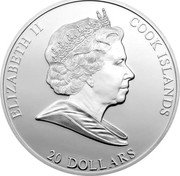 Cook Islands 20 Dollars Canaletto Bucintoro 2011 Proof KM# 1404 ELIZABETH II COOK ISLANDS 20 DOLLARS coin obverse Cook Islands 20 Dollars Canaletto Bucintoro 2011 Proof KM# 1404 ELIZABETH II COOK ISLANDS 20 DOLLARS coin obverse